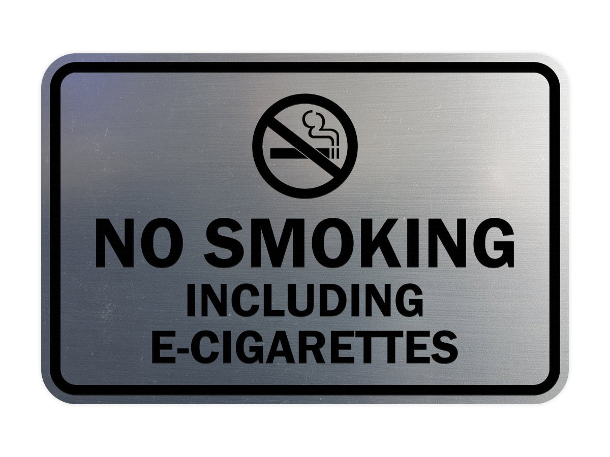 Signs ByLITA Classic Framed No Smoking Including E-Cigarettes Sign