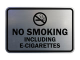 Signs ByLITA Classic Framed No Smoking Including E-Cigarettes Sign