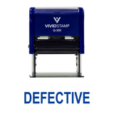 DEFECTIVE Self Inking Rubber Stamp