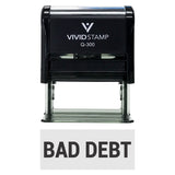 Black Bad Debt Self-Inking Office Rubber Stamp