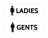 Signs ByLITA Basic Ladies and Gents Sign Set