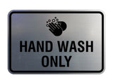 Signs ByLITA Classic Framed Hand Wash Only Sign