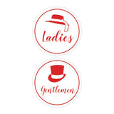 Signs ByLITA Circle Ladies and Gentlemen Sign Set