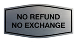 Signs ByLITA Fancy No Refund No Exchange Sign