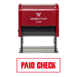 Paid Check Self-Inking Office Rubber Stamp