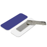 Name Tag / Badge Blanks - 50 Pack - 1" X 3", Round Corners, White Pin Backing