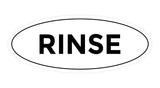 Oval Rinse Sign