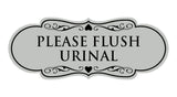 Designer Please Flush Urinal Wall or Door Sign