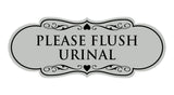 Designer Please Flush Urinal Wall or Door Sign