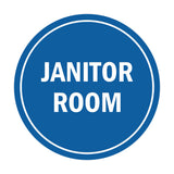 Signs ByLITA Circle Janitor Room Sign