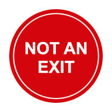 Signs ByLITA Circle Not An Exit Sign