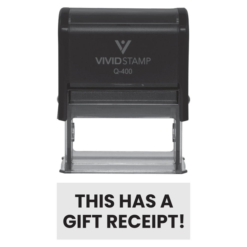 Black THIS HAS A GIFT RECEIPT! Self-Inking Office Rubber Stamp