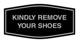 Signs ByLITA Fancy Kindly Remove Your Shoes Sign