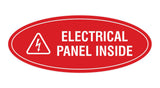 Oval Electrical Panel Inside Sign