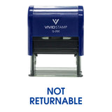 Blue Not Returnable Office Self Inking Rubber Stamp