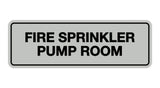 Signs ByLITA Standard Fire Sprinkler Pump Room Sign