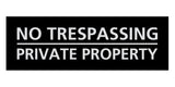 Signs ByLITA Basic No Trespassing Private Property Sign