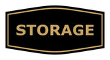 Black / Gold Fancy Storage Sign