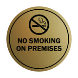 Signs ByLITA Circle No Smoking on Premises Sign