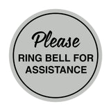 Signs ByLITA Circle Please Ring Bell For Assistance Sign