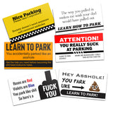 Funny Bad Parking Business Cards - 6 Styles