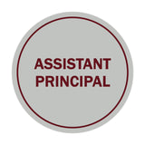 Signs ByLITA Circle Assistant Principal Sign