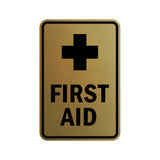 Portrait Round First Aid Sign