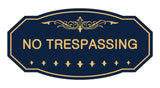 Victorian No Trespassing Sign