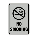 Portrait Round No Smoking Sign