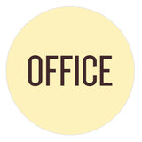Circle OFFICE Wall / Door Sign