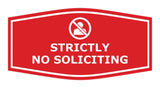 Fancy Strictly No Soliciting Wall or Door Sign