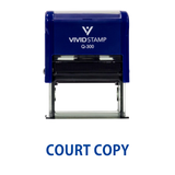Court Copy Self Inking Rubber Stamp