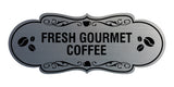 Designer Fresh Gourmet Coffee Wall or Door Sign