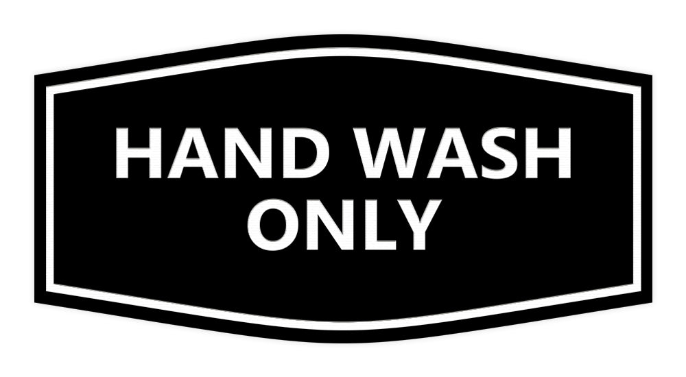 Signs ByLITA Fancy Hand Wash Only Sign
