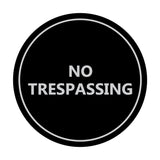 Signs ByLITA Circle No trespassing Sign