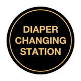 Signs ByLITA Circle Diaper Changing Station Sign