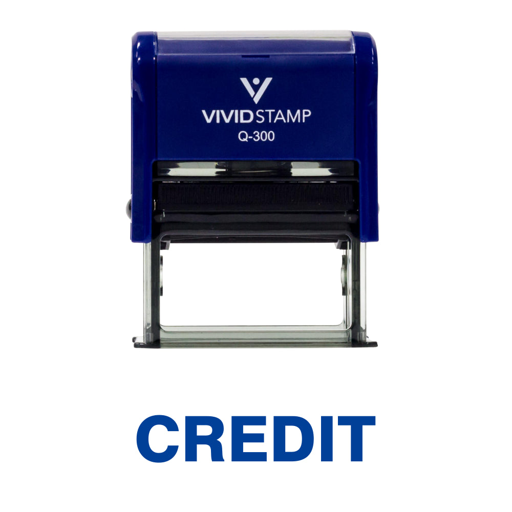 Credit Self Inking Rubber Stamp