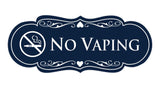 Signs ByLITA Designer No Vaping Sign