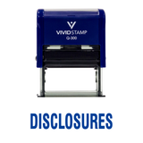 Disclosures Self Inking Rubber Stamp