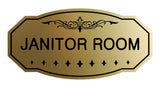 Victorian Janitor Room Sign