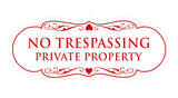 Signs ByLITA Designer No Trespassing Private Property Sign