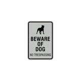 Signs ByLITA Portrait Round Beware of dog no trespassing Sign