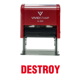Destroy Office Self Inking Rubber Stamp