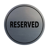 Signs ByLITA Circle Reserved Sign