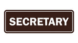 Signs ByLITA Standard Secretary Sign