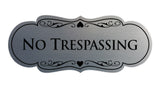 Signs ByLITA Designer No trespassing Sign
