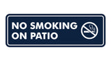 Standard No Smoking On Patio Sign