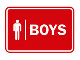 Signs ByLITA Classic Boys (male bathroom icon) Sign
