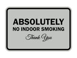 Signs ByLITA Classic Framed Absolutely No Indoor Smoking Thank You Sign