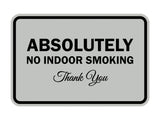 Signs ByLITA Classic Framed Absolutely No Indoor Smoking Thank You Sign
